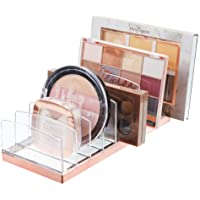 mDesign Organizador de maquillaje en plástico – Clasificador con 9 compartimentos para organizar maquillaje – Bandeja…